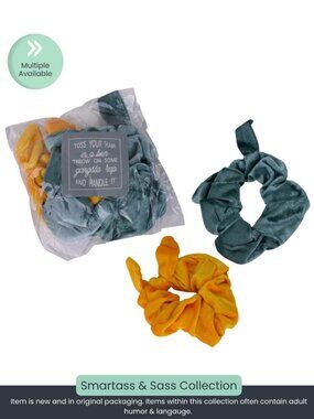 Motivational Velvet Scrunchie Set (2-Pack)
